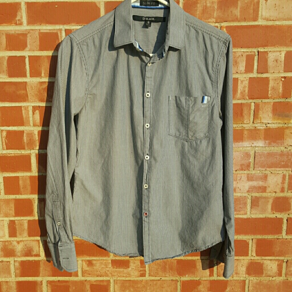 CJ Black Slim Fit Medium Mens Dress Shirt